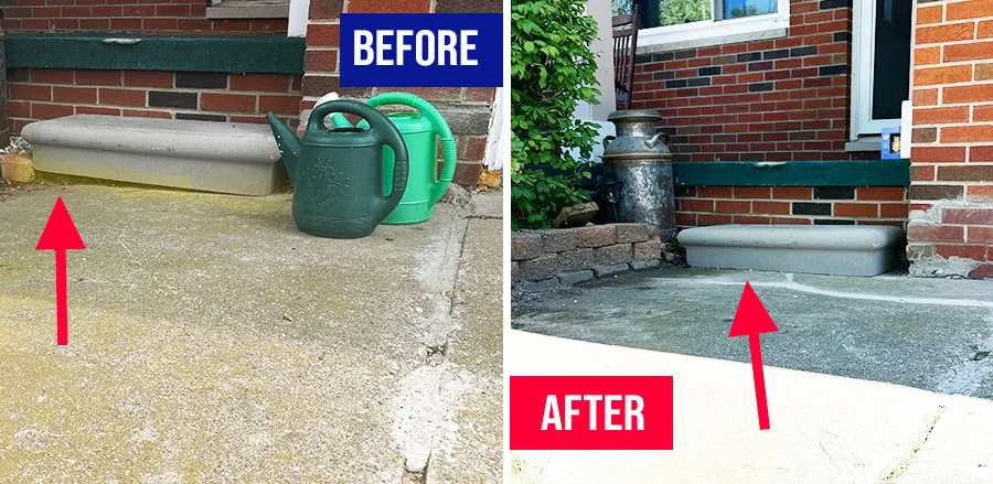 Trip Hazard Patio Repair in Mt. Morris