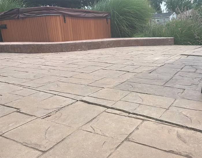 trip hazard patio repair Mt. Morris, MI