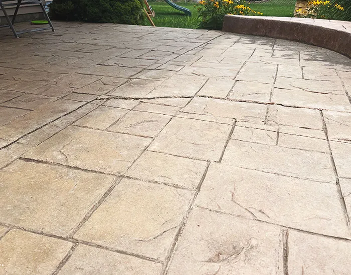 uneven patio slab repair Mt. Morris