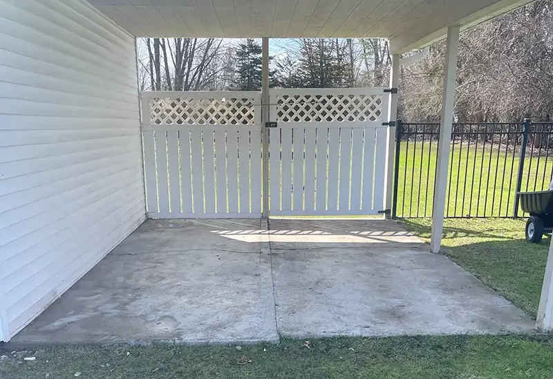 Shed patio leveling in Essexville MI