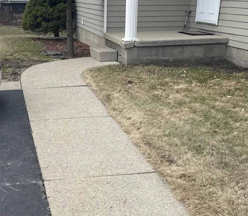Walkway trip hazard removal Midland MI