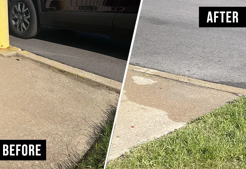 Sidewalk Repair at a Commercial Entrance in Essexville